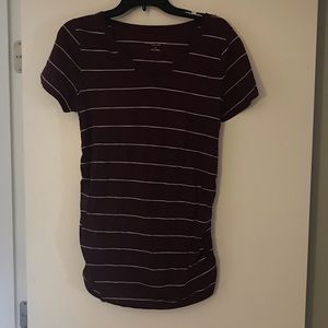 Striped maternity top